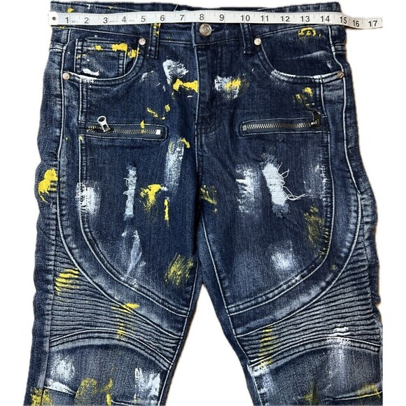 Refinery Republic Paint Splatter Youth Back to School‎ Jeans Size 12 - Picture 5 of 11